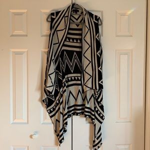 Geometric Long Layering “Vest”